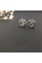 David Yurman Ženy Stud 7mm Hlavné Kamenné Námestie Diamond Náušnice Zelený Diamant