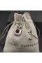David Yurman Žien Albion Prívesok Rýdzeho Striebra s Rhodolite Granát a Diamanty 11 mm