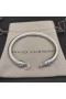 David Yurman Žien Pracky Klasický Kábel Náramok Náramok Mincový Striebro 5mm