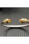 David Yurman Žien Klasický Kábel Putá Náramok Rýdzeho Striebra s 18K Žlté Zlato A Žlté Diamanty, 5mm