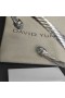David Yurman dámske Klasické Cablespira Putá Náramok Rýdzeho Striebra s Modré Diamanty 5mm