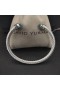 David Yurman dámske Klasické Cablespira Putá Náramok Rýdzeho Striebra s Modré Diamanty 5mm