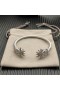 David Yurman Žien Starburst Kábel Putá Náramok Rýdzeho Striebra s Diamantmi 4 mm