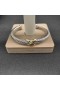 David Yurman Žien X Klasická Káblová Stanica Putá Náramok Rýdzeho Striebra s 14K Žltého Zlata, 7mm