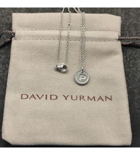 David Yurman Prvotné Čaro Sterling Silver Diamond s P