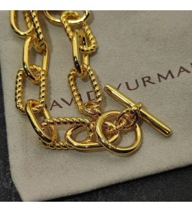 David Yurman Žien Madison Prepnúť Reťazca Náramok 18K Žlté Zlato 11 mm