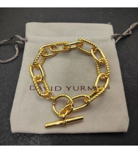 David Yurman Žien Madison Prepnúť Reťazca Náramok 18K Žlté Zlato 11 mm