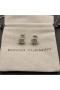 David Yurman 케이블 랩 스 터 드 귀걸이 스털링 실버 크리스탈과 다이아몬드 12mm