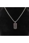David Yurman Chevron 태그 스털링 실버 블랙 다이아몬드 35mm