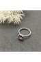 David Yurman Petite Chatelaine 파베 세팅 베젤 링 스털링 실버로 자 및 다이아몬드 7mm