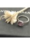 David Yurman Petite Chatelaine 파베 세팅 베젤 링 스털링 실버로 자 및 다이아몬드 7mm
