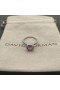 David Yurman Petite Chatelaine 파베 세팅 베젤 링 스털링 실버로 자 및 다이아몬드 7mm