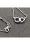 David Yurman 여자의 벨몬트 억제하는 링크 목걸이 펜 던 트 다이아몬드 스털링 실버 20mm