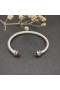 David Yurman 여자의 고전 Cablespira 팔목 팔찌 스털링 실버와 샴페인 다이아몬드 5mm