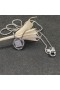 David Yurman 여성의 인피니티 스털링 실버 펜던트 목걸이와 함께 다이아몬드 파베 세팅 7mm