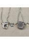 David Yurman 여자의 몸집이 작은 Chatelaine 스털링 실버 펜던트 목걸이와 함께 블루 Topaz8mm