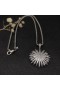 David Yurman 여자 항성 펜던트 목걸이 다이아몬드 스털링 실버 19mm