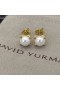 Biserne Naušnice-roze David Yurman od 18 Karatnog Žutog zlata s biserima i dijamantima 14 mm