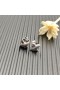 Naušnice-roze David Yurman Petite X od srebra s dijamantima 8,4 mm