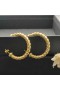 Oblikovani Naušnice, Prstenje David Yurman od Žutog Zlata 18k 40 mm