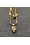 Amulet u obliku lubanje Davida Юрмана s Pave dijamantima i žutog zlata 18k 14 mm