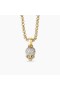 Amulet u obliku lubanje Davida Юрмана s Pave dijamantima i žutog zlata 18k 14 mm