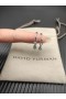 Naušnice, prstenje David Yurman Stax od Bijelo zlato 18 Karata sa dijamantima 23,8 mm