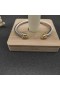 Klasična Ženska narukvica-prirubnica David Yurman od srebra sa Žutim Zlata 18k, Zlatne Kupole i dijamantima 5 mm