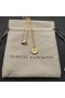 Donje Ogrlicu David Yurman Initial Charm od 18 Karatnog Žutog zlata s dijamantom A