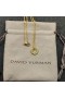 Donje Ogrlicu David Yurman Initial Charm od 18 Karatnog Žutog zlata s dijamantom R