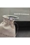David Yurman Ženska narukvica Petite Chatelaine od srebra s Pave dijamantima 3 mm