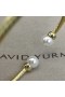 David Юрман Ženska Narukvica-prirubnica Solari Cablespira od 18 Karatnog Žutog zlata s Biserima i dijamantima 3 mm