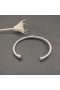 David Yurman Ženska Narukvica-Prirubnica X Classic Cable Station od Srebra s Dijamantima 4 mm