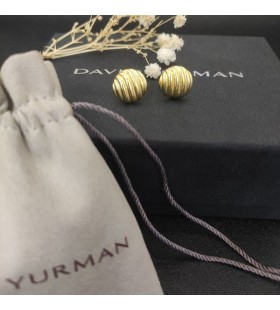 Oblikovani Naušnice-Roze David Yurman od Žutog Zlata 18k 14 mm