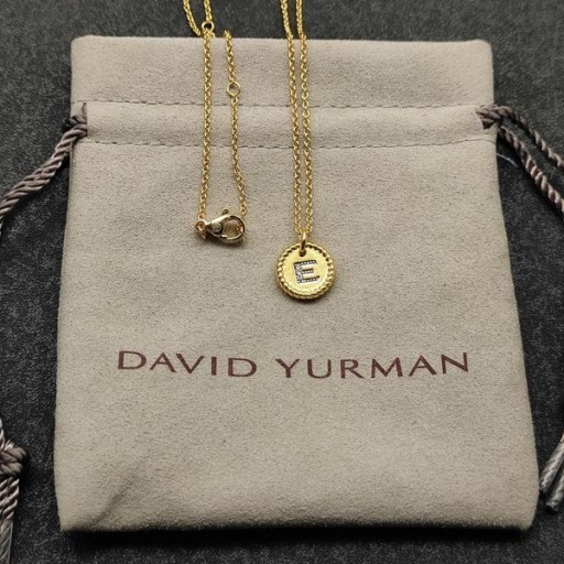 David Yurman Kvinnor Ursprungliga Charm Halsband i 18K Gult Guld med Diamant E