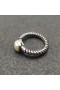 David Yurman 6mm Fett Square Pärla Ring