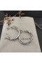 David Yurman Crossover Hoop Örhängen Sterling Silver, 25mm