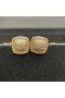 David Yurman Petite Albion Stud Örhängen 18K Gult Guld med Bana Diamanter 5mm