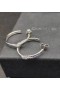David Yurman Petite X Hoop Örhängen Sterling Silver med Bana Diamanter 12,6 mm
