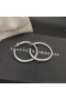 David Yurman Skulpterade Kabel-Hoop Örhängen Sterling Silver 40mm