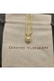 David Yurman Skull Amulett Full Bana Diamanter och 18K Gult Guld 14mm
