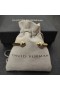 David Yurman Kvinnors Kabel-Manschett Armband 18K Gult Guld med Diamanter 5mm