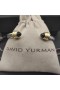 David Yurman Kvinnors Klassisk Kabel-Cuff Bracelet Sterling Silver med 18K Gult Guld och Svart Onyx 5mm