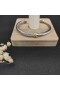 David Yurman Kvinnors Klassisk Kabel-Station Manschett Armband Sterling Silver med 18K Gult Guld och Vita Diamanter 4mm