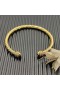David Yurman Kvinnors Helena Cablespira Manschett Armband 18K Gult Guld med Diamanter 4mm
