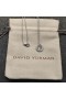 David Yurman Kvinnor Ursprungliga Charm Halsband Sterling Silver med Diamant E