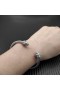 David Yurman Kvinnors Renässans Cablespira Manschett Armband Sterling Silver med Diamanter, 4mm