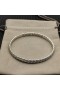 David Yurman Kvinnors Skulpterade Kabel-armband Armband 18K Vitt Guld med Diamanter 6,2 mm