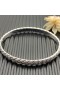David Yurman Kvinnors Skulpterade Kabel-armband Armband 18K Vitt Guld med Diamanter 6,2 mm