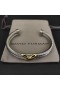 David Yurman Kvinnors X Classic Kabel-Station Manschett Armband Sterling Silver, 14K Gult Guld 10mm